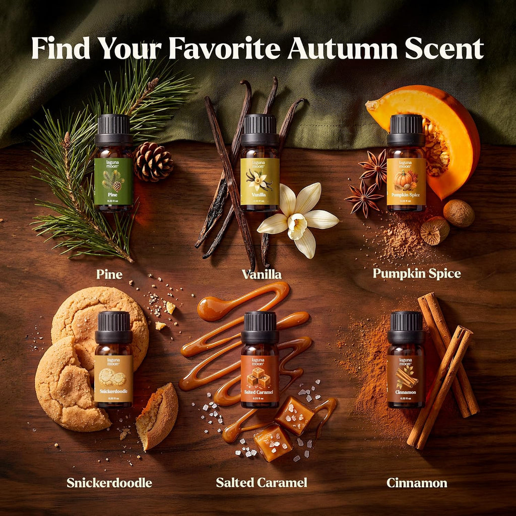 Fall Essential Oils Set for Diffuser for Home 6 X 10Ml