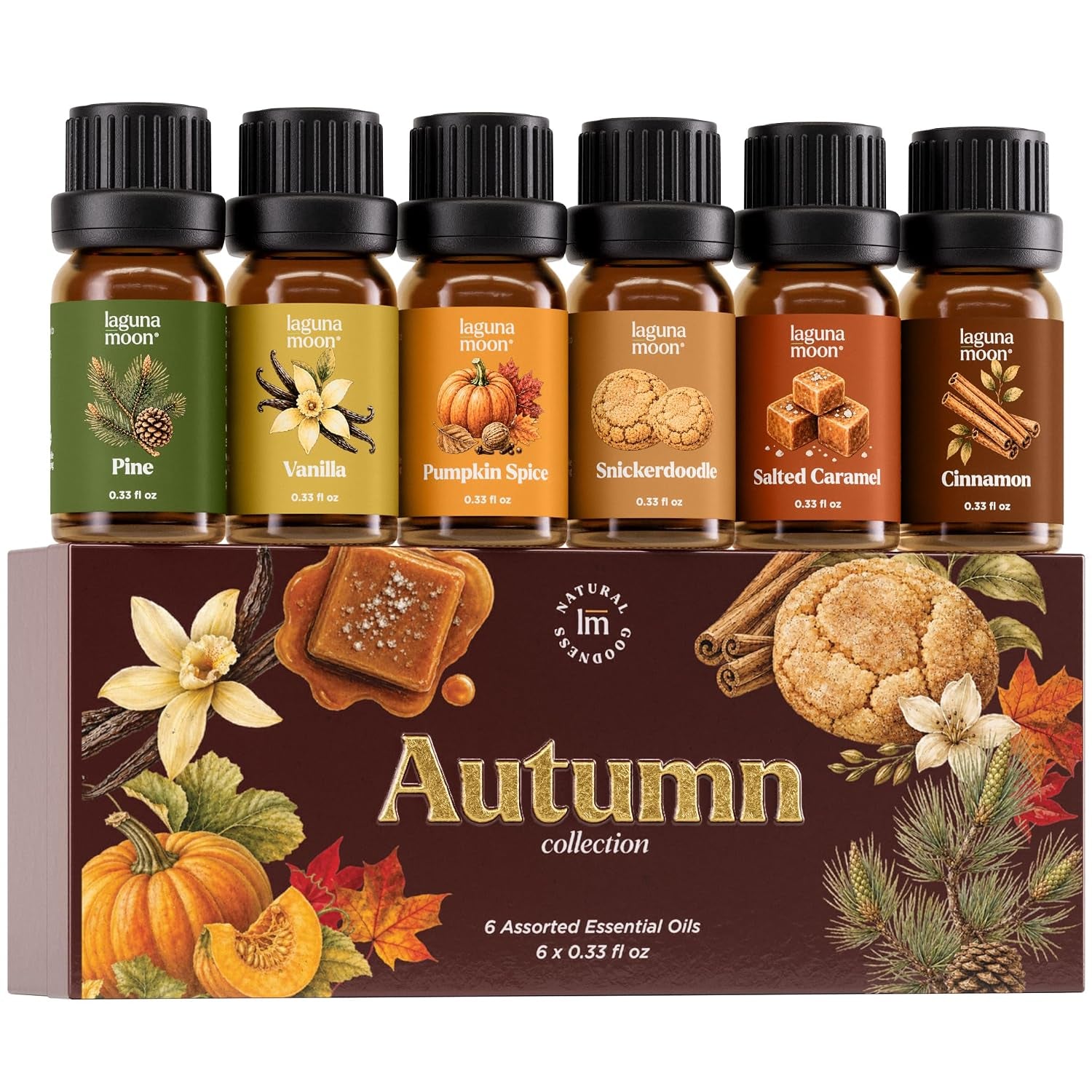 Fall Essential Oils Set for Diffuser for Home 6 X 10Ml