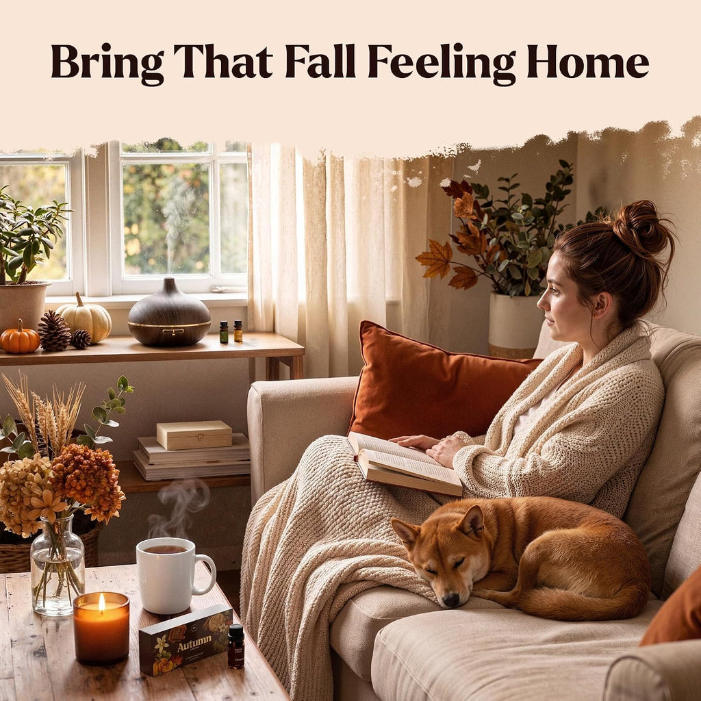 Fall Essential Oils Set for Diffuser for Home 6 X 10Ml